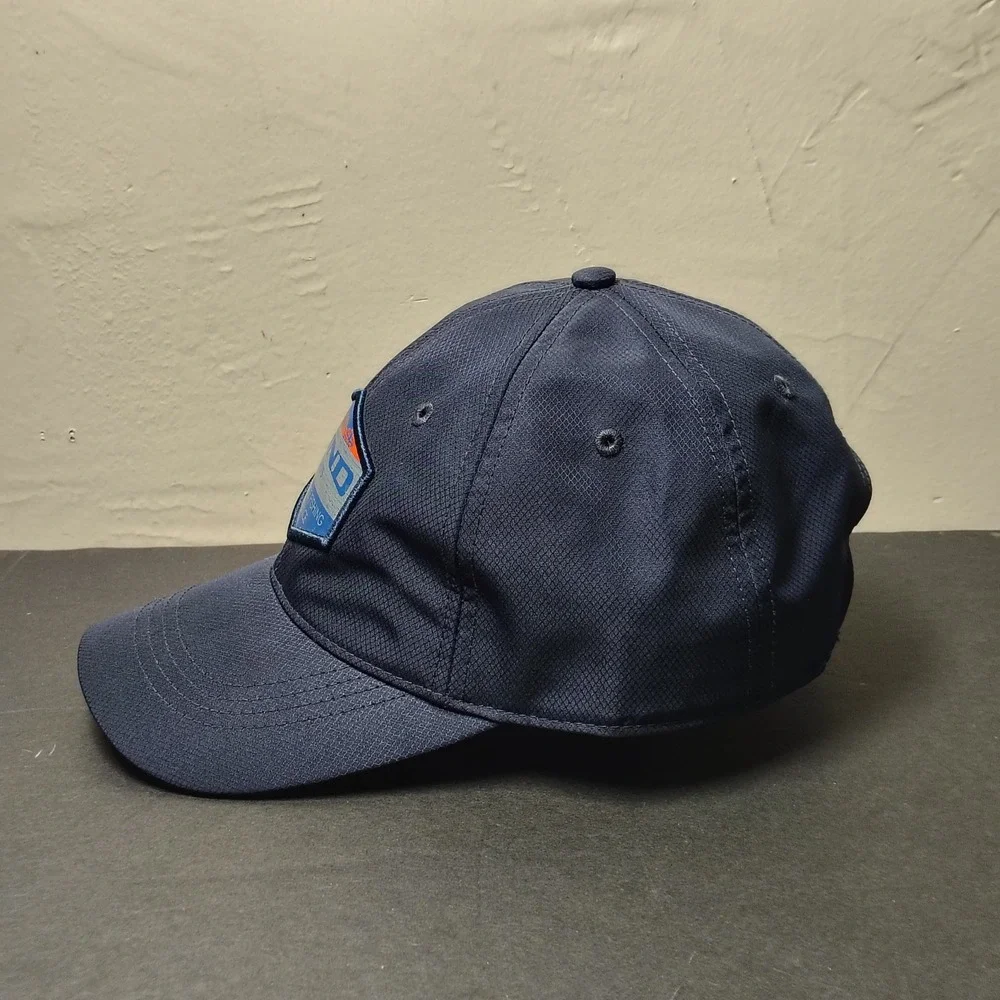 Lund Boats Hat Cap Adjustable Strap Navy Fishing Patch Ripstop One Size Mens